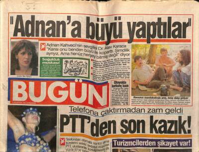 Bugün Gazetesi 5 Ağustos 1992 - Doğum Günü Hediyesi GZ55248 - 1