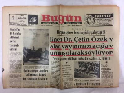 Bugün Gazetesi 7 Ekim 1967 - Gölcükde TİPçiler Mukaddesata Küfrediyor GZ73067 - 1