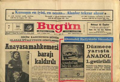 Bugün Gazetesi 7 Mayıs 1968 - Çekoslovakyada 600 Siyasi Mahkum Var GZ83596 - 1