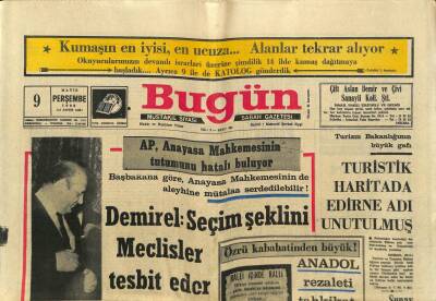 Bugün Gazetesi 9 Mayıs 1968 - Sahte İlaç İmal Edilen Bir Depo Basıldı GZ83599 - 1