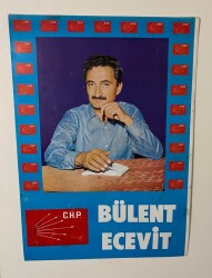 Bülent Ecevit Dev Boy Poster 50x70cm BRKT12 - Gökçekoleksiyon