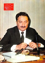 Bülent Ecevit Kartpostal (Küçük Boy) KRT22409 - Gökçekoleksiyon