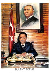 Bülent Ecevit Kartpostal (Orta Boy) KRT22637 - Gökçekoleksiyon