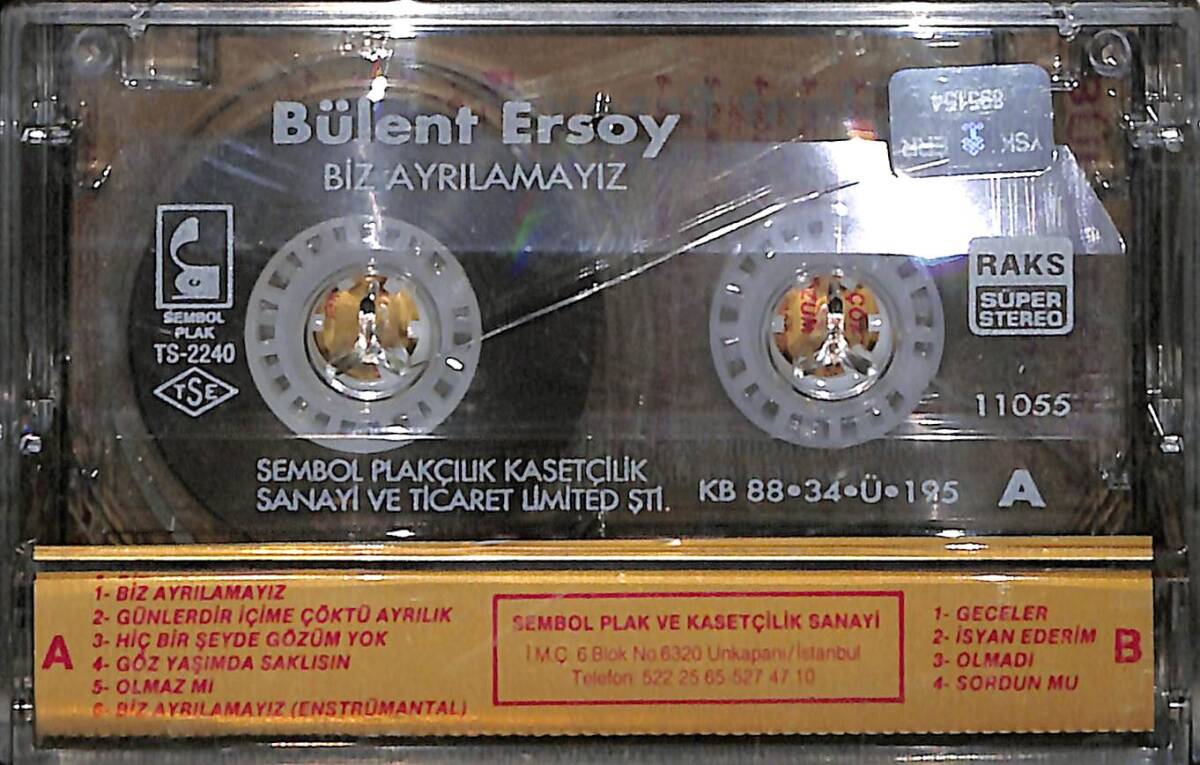 Bülent Ersoy - Biz Ayrılamayız Kaset (İkinci El) KST28514 - 1