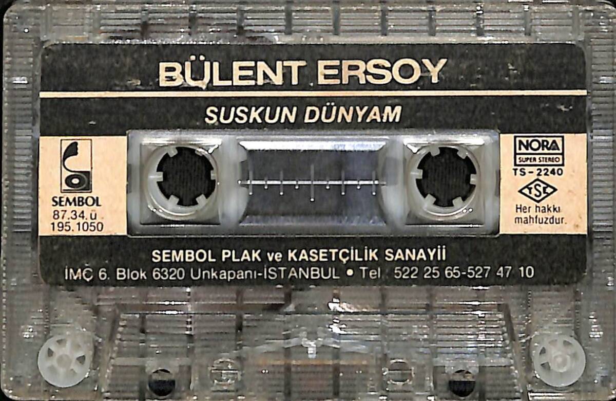 Bülent Ersoy - Suskun Dünyam Kaset (Sarı Bandrol - İkinci El) KST27818 - 2