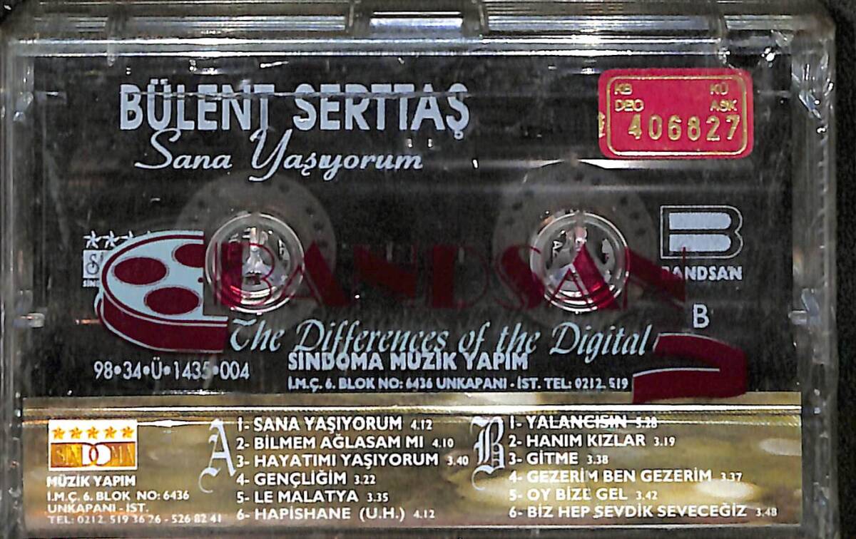 Bülent Serttaş - Sana Yaşıyorum Kaset (Sıfır) KST28057 - 2