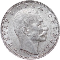 Sırbistan 1 Dinar 1915 *Petar I* ÇİL YMP10968 - Gökçekoleksiyon
