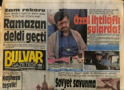 Bulvar Gazetesi 1 Haziran 1987 - Hülya Avşar Bayramı Hasta Geçirdi GZ70285 - 2