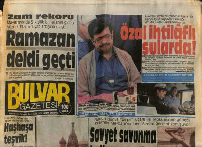Bulvar Gazetesi 1 Haziran 1987 - Hülya Avşar Bayramı Hasta Geçirdi GZ70285 - 1