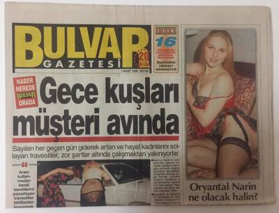 Bulvar Gazetesi 1 Mart 1998 - Oryantal Narin Ne Olacak Halin ? GZ26855 - 1