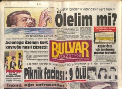 Bulvar Gazetesi 1 Mayıs 1987 - İnönü Ağa Sofrasında - Yeşilçam Stop Dedi - Türkan Sultan'ın Fiyatı Pahalı GZ153278 - 1