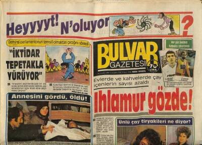 Bulvar Gazetesi 10 Aralık 1986 - Hülya Avşar Çayı Bıraktım Ihlamura Başladım GZ62626 - 2