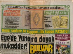 Bulvar Gazetesi 10 Nisan 1987 - Egede Yunana Dayak Mukadder ! GZ62585 - 2