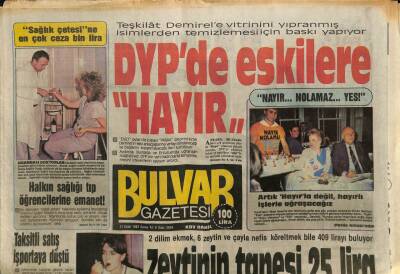 Bulvar Gazetesi 11 Eylül 1987 - 30 Milyonluk Kaçak Kürk ! GZ62066 - 2