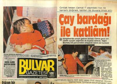 Bulvar Gazetesi 11 Haziran 1987 - Çay Bardağı İle Katliam ! GZ62014 - 2