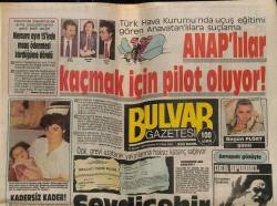 Bulvar Gazetesi 12 Ağustos 1987 - Ahu Tuğba İğne Yemeden Sahneye Çıkamıyor GZ70269 - 1