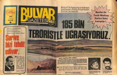 Bulvar Gazetesi 12 Kasım 1984 - 185 Bin Teröristle Uğraşıyoruz GZ77084 - 1