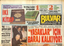 Bulvar Gazetesi 12 Mayıs 1987 - Dalida Sevdimi Tam Severdi - Mesut Barzani PKK İle Elele ! GZ159272 - Gökçekoleksiyon