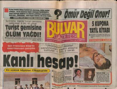 Bulvar Gazetesi 12 Temmuz 1988 - Semra Alpay 4 Aylık Hamile GZ83350 - 1