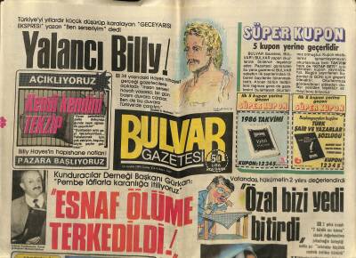 Bulvar Gazetesi 13 Aralık 1985 - İtalyan Asıllı Şarkıcı Madonna , Rakiplerine Fark Atıyor GZ117279 - 1