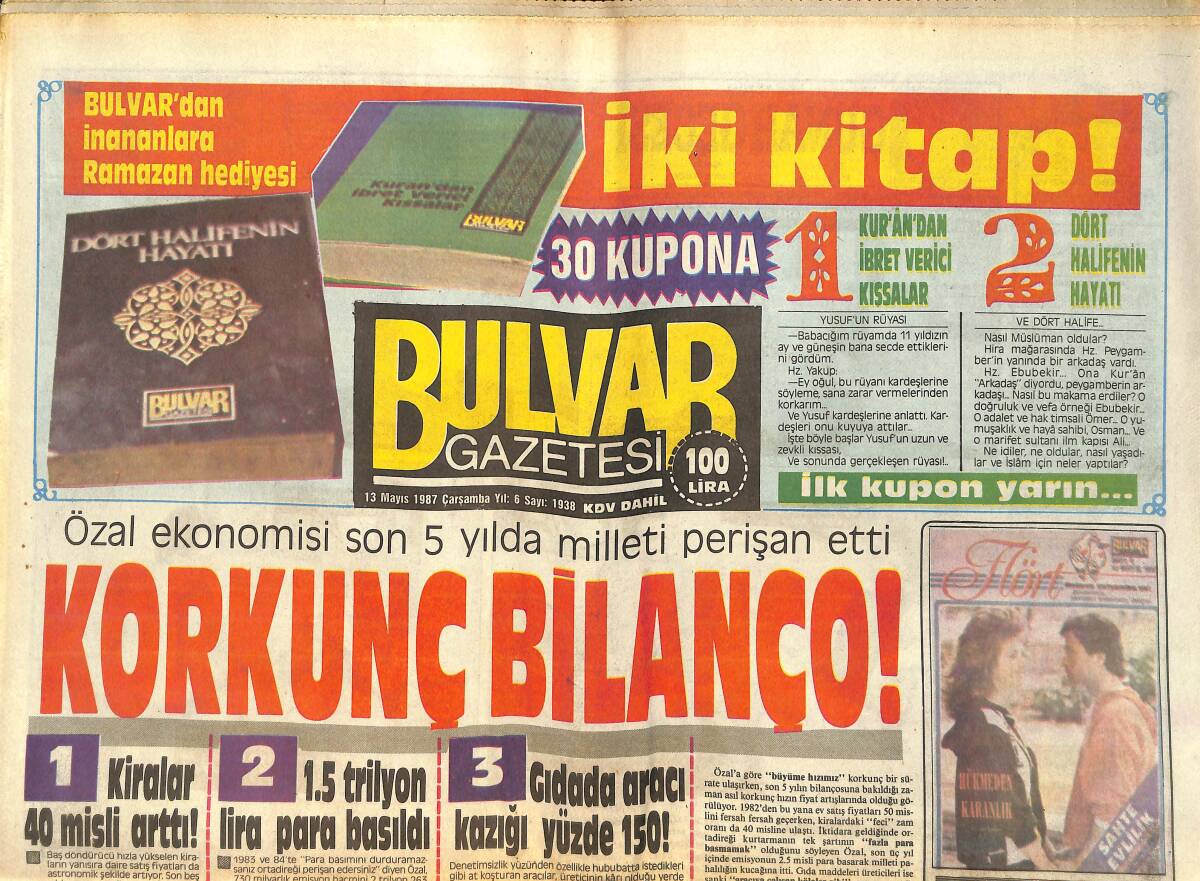Bulvar Gazetesi 13 Mayıs 1987 - Silvanlı Nesibe Nine'nin İddiası ''Emel Sayın'ı Ben Doğurdum'' GZ159273 - 1