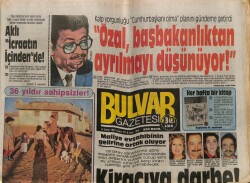 Bulvar Gazetesi 13 Şubat 1987 - Özal Başbakanlıktan Ayrılmayı Düşünüyor GZ62572 - 1