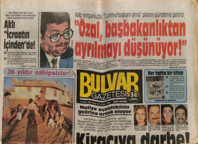 Bulvar Gazetesi 13 Şubat 1987 - Özal Başbakanlıktan Ayrılmayı Düşünüyor GZ62572 - 1