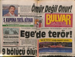 Bulvar Gazetesi 13 Temmuz 1988 - Çatışmada 4 Şehit Verdik,9 Bölücü Ölü GZ61372 - 1