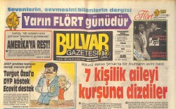 Bulvar Gazetesi 14 Nisan 1987 - Sophia Loren Her Dem Taze - Turgut Özal'a DYP Köstek Ecevit Destek GZ159266 - Gökçekoleksiyon