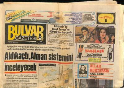 Bulvar Gazetesi 14 Ocak 1983 - Kiracılık Türkan Şorayın Canına Tak Dedi GZ70635 - 1