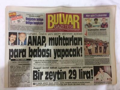 Bulvar Gazetesi 15 Aralık 1987 - Trenlerde Diyet Yemeği de Olacak GZ73225 - 1