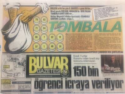 Bulvar Gazetesi 15 Mayıs 1983 - 150 Bin Öğrenci İcraya Veriliyor GZ38121 - 1