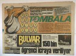 Bulvar Gazetesi 15 Mayıs 1983 Magazin Eki - 150 Bin Öğrenci İcraya Veriliyor GZ5379 - 1