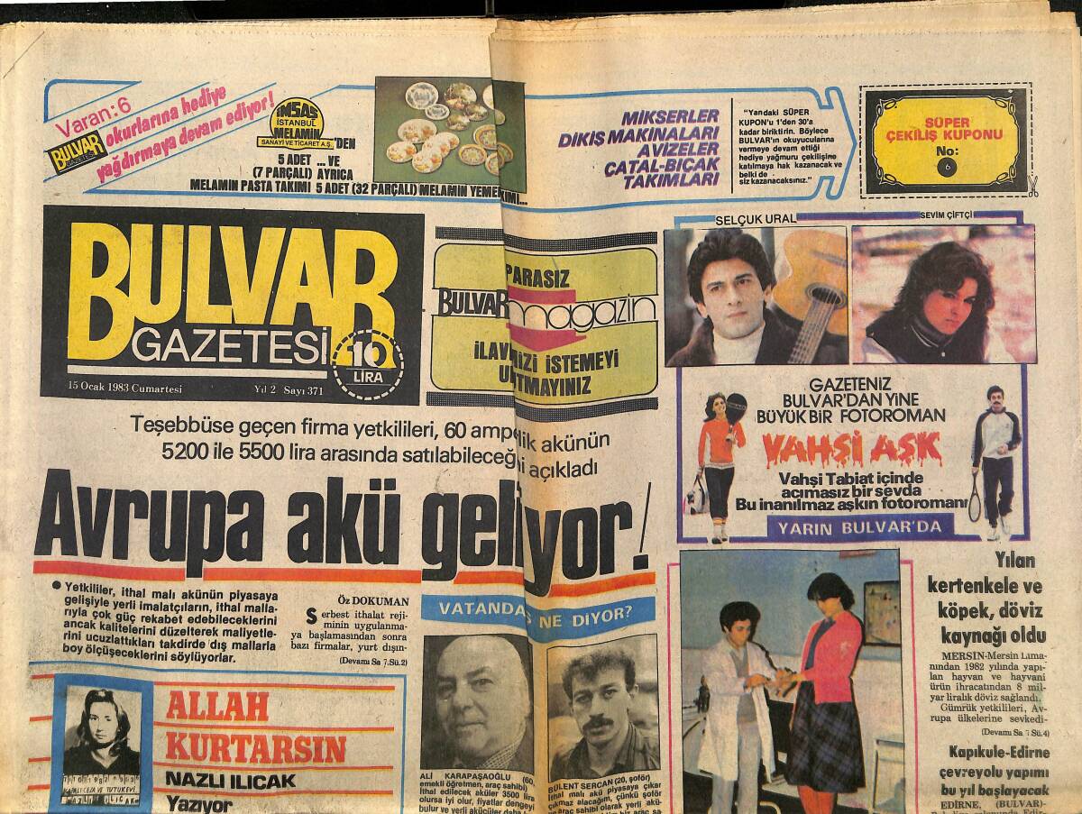 Bulvar Gazetesi 15 Ocak 1983 - S. Arabistan'da On Yıl Sonra Okuma Yazma Bilmeyen Kalmayacak GZ150723 - 1