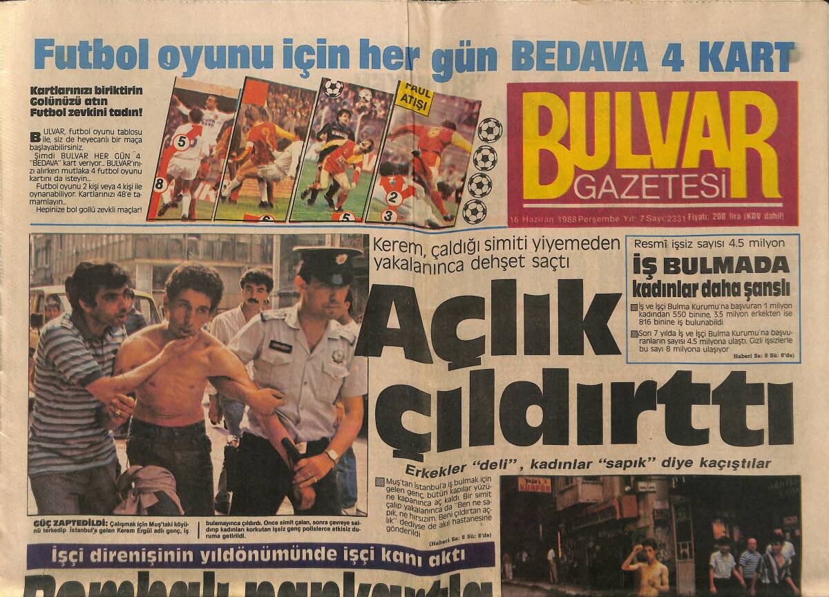 Bulvar Gazetesi 16 Haziran 1988 - Brigitte Bardot Ünlü Villasında TV Muhabiri İle Konuştu GZ153192 - 1