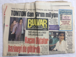 Bulvar Gazetesi 16 Şubat 1986 - Kaçan Diktatör Hazineyi de Götürdü - GZ17641 - 2