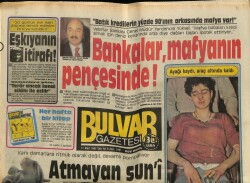 Bulvar Gazetesi 17 Mart 1987 - Bankalar , Mafyanın Pençesinde ! GZ70279 - 1