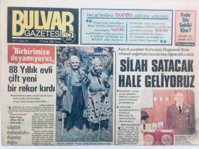 Bulvar Gazetesi 17 Ocak 1982 - Silah Satacak Hale Geliyoruz GZ42087 - 1
