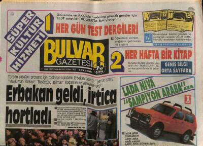 Bulvar Gazetesi 17 Ocak 1987 - Ahu Tuğba Ortalığı Dağıttı GZ62580 - 2