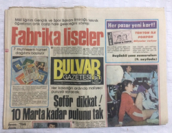 Bulvar Gazetesi 17 Şubat 1986 - Müşfik Ve Yıldız Kenter Bu Akşam Ekranlarımızın Misafiri - GZ17637 - 1