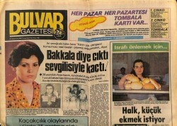 Bulvar Gazetesi 18 Ağustos 1983 - Yeşilçama Taze Kan GZ62609 - 2