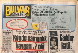 Bulvar Gazetesi 18 Eylül 1984 - Ferdi Tayfur'la Birlikte İlk Filmine Başlayan Akçaoğlu,Rol Gereği Tecavüze Uğruyor GZ159365 - Gökçekoleksiyon