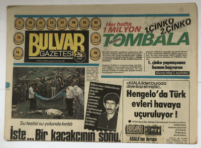 Bulvar Gazetesi 18 Mayıs 1983 - Hengeloda Türk Evleri Havaya Uçuruluyor ! GZ5577 - 1