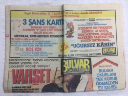 Bulvar Gazetesi 19 Ağustos 1985 - Saddam Harg Adasını Bombalayan Pilotlara Madalya Taktı - GZ17621 - 2