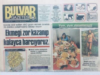 Bulvar Gazetesi 19 Nisan 1982 - Ekmeği Zor Kazanıp Kolayca Harcıyoruz GZ42407 - 1