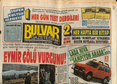 Bulvar Gazetesi 19 Ocak 1987 - Semra Özal Sıkı Korumada GZ62579 - 1