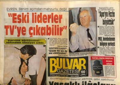 Bulvar Gazetesi 19 Temmuz 1987 - Serpil Çakmak Plakçı Avına Çıktı GZ62635 - 1