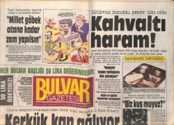 Bulvar Gazetesi 2 Nisan 1988 - Alain Delon'un Yeni Sevgilisi - He-Man Çizgi Roman GZ159200 - 1