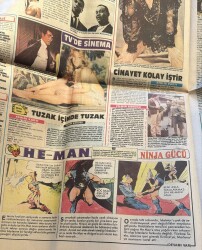 Bulvar Gazetesi 2 Nisan 1988 - Alain Delon'un Yeni Sevgilisi - He-Man Çizgi Roman GZ159200 - 2