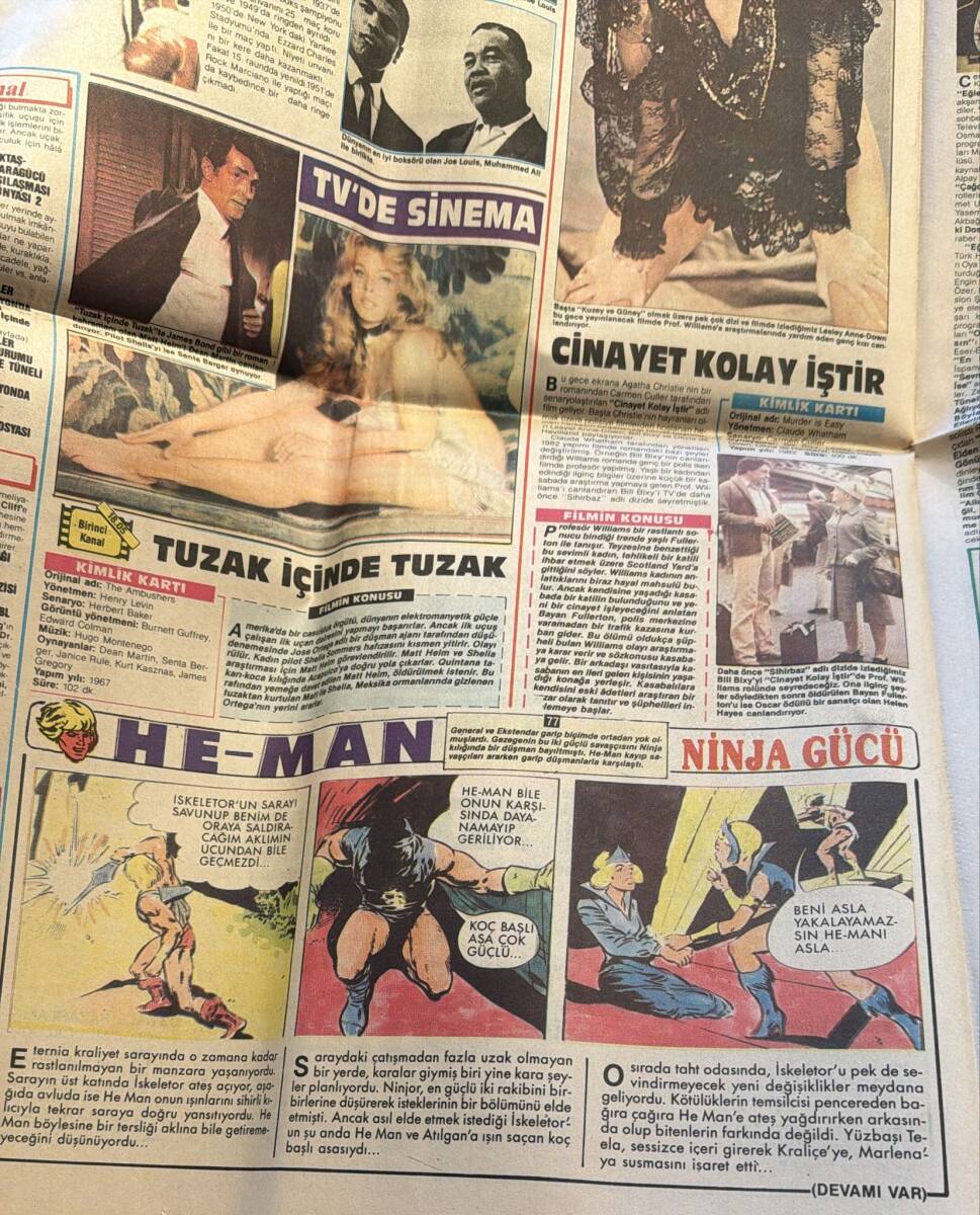 Bulvar Gazetesi 2 Nisan 1988 - Alain Delon'un Yeni Sevgilisi - He-Man Çizgi Roman GZ159200 - 2